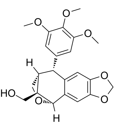 Neoanhydropodophyllol Chemische Struktur