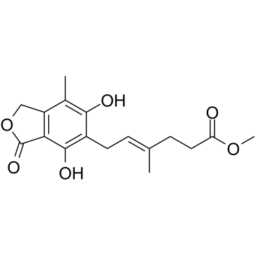 O-Desmethyl mycophenolic acid methyl ester Chemische Struktur