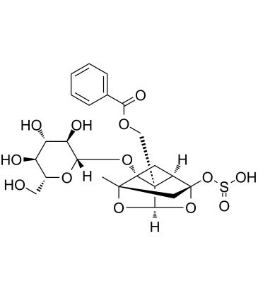 Paeoniflorin sulfite التركيب الكيميائي