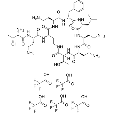 Polymyxin B nonapeptide TFA  Chemical Structure