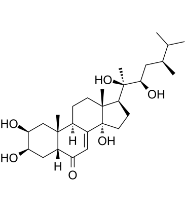 Polyporusterone A التركيب الكيميائي