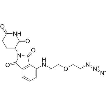 Pomalidomide-PEG1-C2-N3  Chemical Structure