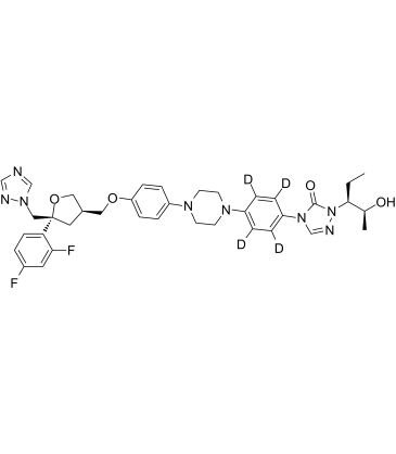 Posaconazole-D4  Chemical Structure