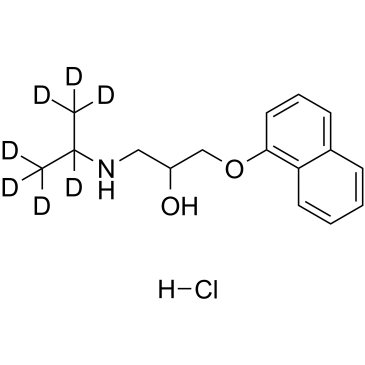 Propranolol D7 hydrochloride  Chemical Structure