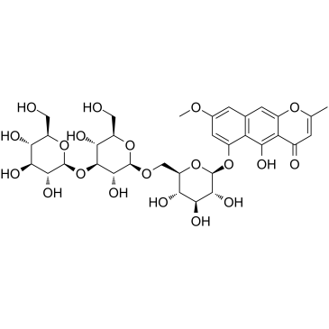 Rubrofusarin triglucoside 化学構造