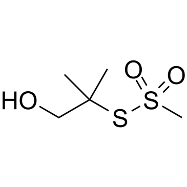 S-(1-Hydroxy-2-methylpropan-2-yl) methanesulfonothioate Chemische Struktur