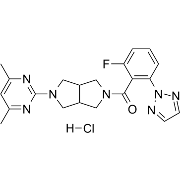 Seltorexant hydrochloride 化学構造