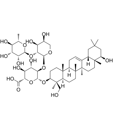 Soyasaponin II 化学構造