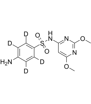 Sulfadimethoxine D4 التركيب الكيميائي