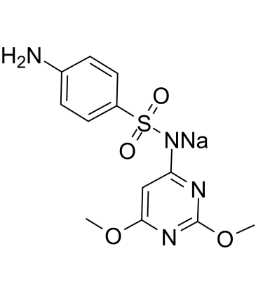 Sulfadimethoxine sodium  Chemical Structure