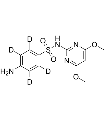 Sulfadimethoxypyrimidine D4 التركيب الكيميائي