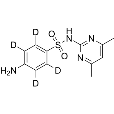 Sulfamethazine-D4 Chemische Struktur