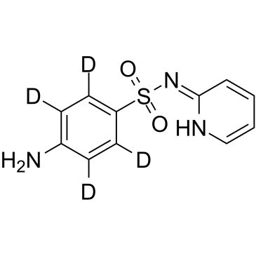 Sulfapyridine D4 Chemical Structure