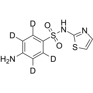 Sulfathiazole D4 化学構造