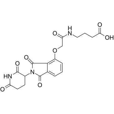Thalidomide-O-amido-C3-COOH Chemische Struktur