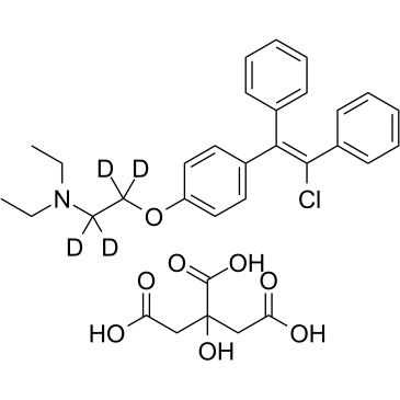 Zuclomiphene D4 citrate  Chemical Structure