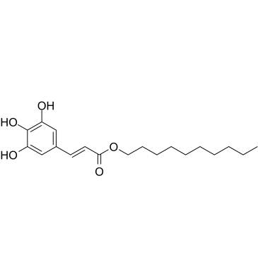 3,4,5-Trihydroxycinnamic acid decyl ester 化学構造