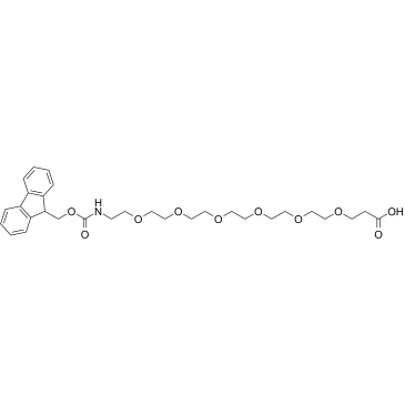 Fmoc-NH-PEG6-CH2CH2COOH 化学構造
