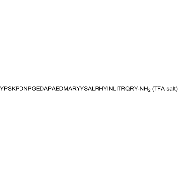 Neuropeptide Y (human) (TFA) 化学構造