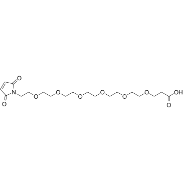Mal-PEG6-acid Chemical Structure