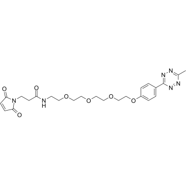 Methyltetrazine-PEG4-maleimide Chemische Struktur