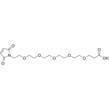 Mal-PEG5-acid Chemical Structure