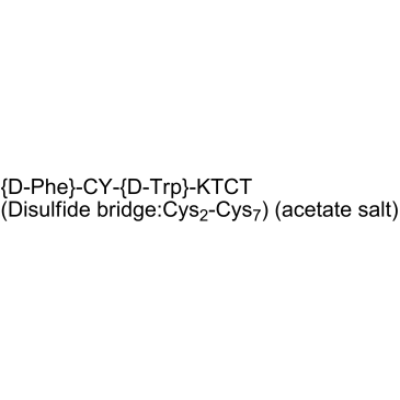 DOTATATE acetate Chemische Struktur