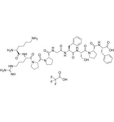 Lys-[Des-Arg9]Bradykinin TFA 化学構造