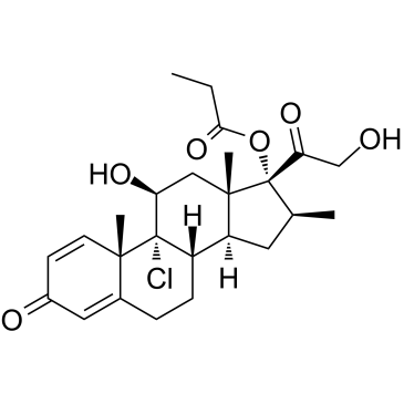 Beclomethasone 17-propionate 化学構造