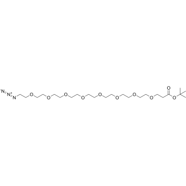 Azido-PEG8-Boc Chemische Struktur