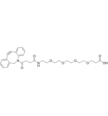 DBCO-PEG4-C2-acid Chemical Structure