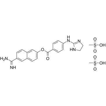 Sepimostat dimethanesulfonate Chemical Structure