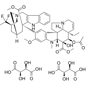 Vinflunine ditartrate Chemische Struktur