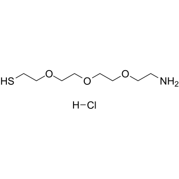 HS-PEG3-CH2CH2NH2 hydrochloride Chemical Structure