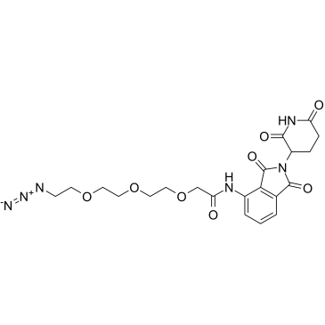 Pomalidomide-PEG3-azide  Chemical Structure