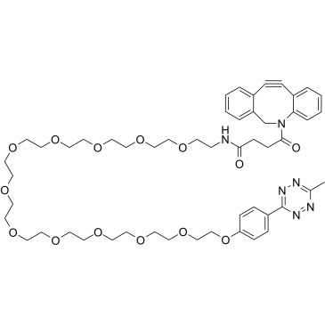 Methyltetrazine-PEG12-DBCO 化学構造
