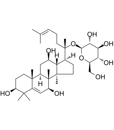 Ginsenoside Rh7 化学構造