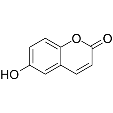 6-Hydroxycoumarin 化学構造