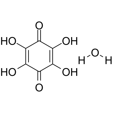 Tetrahydroxyquinone monohydrate 化学構造