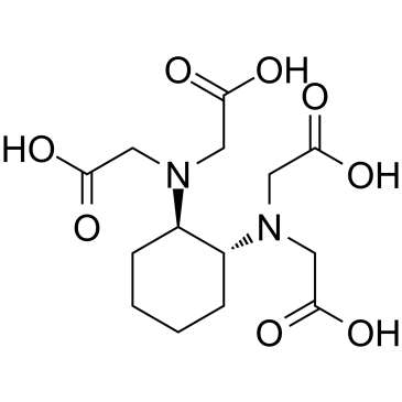 trans-1,2-Cyclohexanediaminetetraacetic acid Chemical Structure