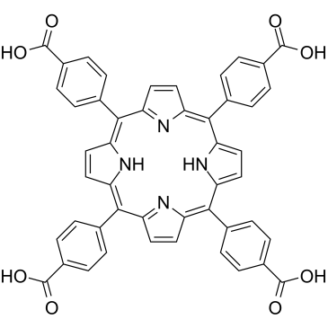 Tetrakis (4-carboxyphenyl) porphyrin 化学構造