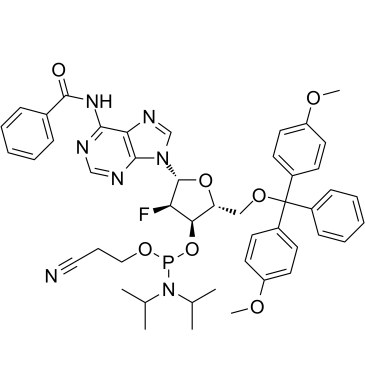 Dmt-2'fluoro-da(bz) amidite  Chemical Structure