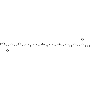 Acid-PEG2-SS-PEG2-acid  Chemical Structure
