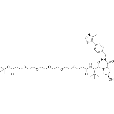 (S,R,S)-AHPC-PEG5-Boc Chemische Struktur
