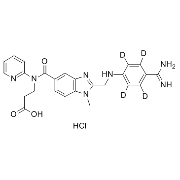 Dabigatran D4 hydrochloride Chemische Struktur
