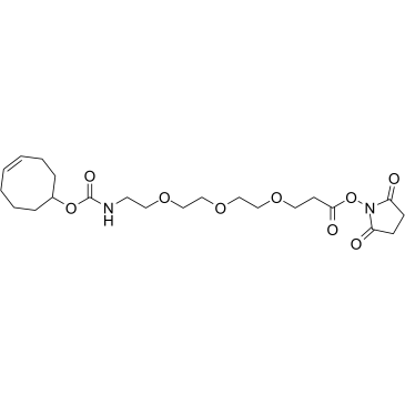 TCO-PEG3-NHS ester Chemische Struktur
