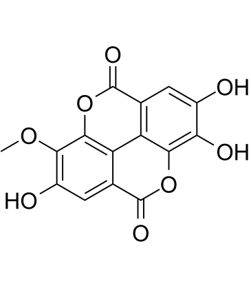 3-O-Methylellagic acid  Chemical Structure