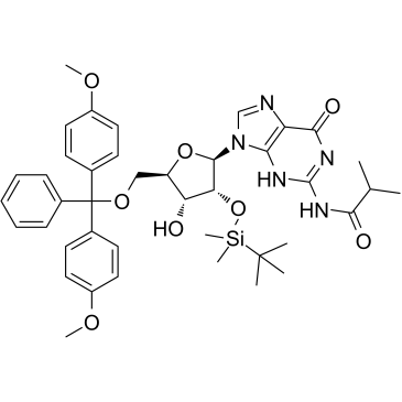 5'-O-DMT-2'-O-iBu-N-Bz-Guanosine  Chemical Structure