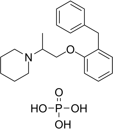 Benproperine phosphate 化学構造