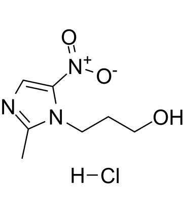 Ternidazole hydrochloride Chemische Struktur